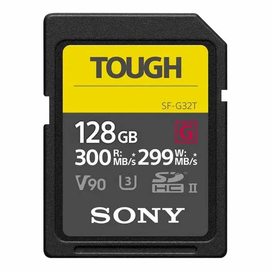 MEMORIA RAM SD 128GB SONY SF-G TOUGH 300-299MB U3 V90 (SF-G128T/T1 SYM)
