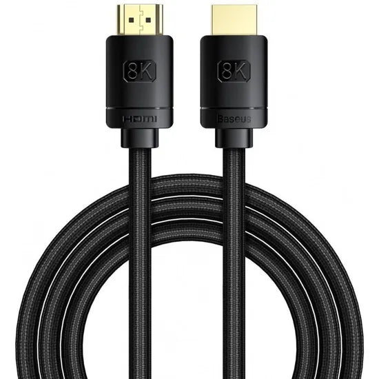 CABLE HDMI BASEUS CAKGQ-K01 2M 2.1/8K/HDR/ORO BLACK 1 AÑO GTA