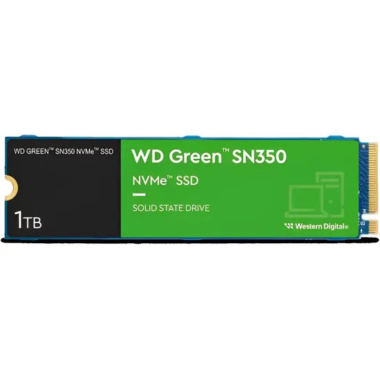 SSD 1TB M.2 NVME WD GREEN SN350 PCIE GEN3X4 2400-1850MB/S WDS100T2G0C