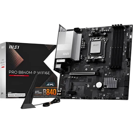 PLACA MADRE MSI AM5 PRO B840M-P WIFI6E HDMI/USB3.2/2M.2/DDR5/MATX Product