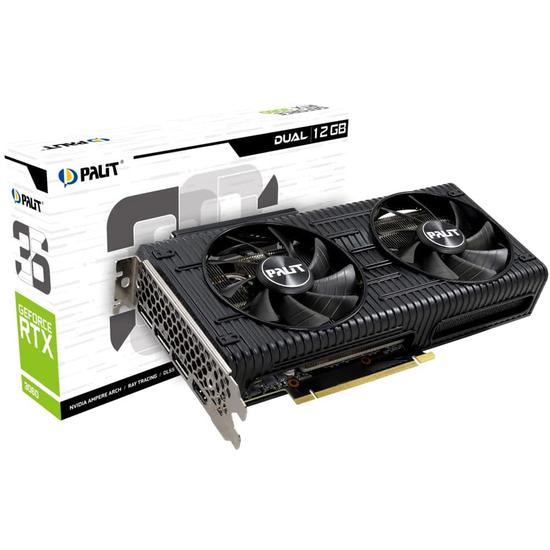 Tarjeta de video Palit GeForce RTX3060 dual 12GB GDDR6 PCI-Express