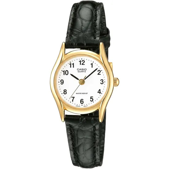 RELOJ CASIO DRESS LTP-1094Q-7B1RDF WHITE/GOLD/BLACK LEATHER Product