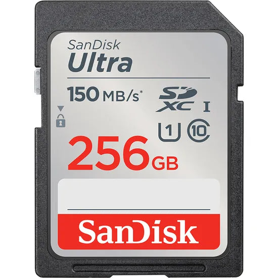 MEMORIA RAM SD 256GB SANDISK ULTRA 150MB/S C10 (SDSDUNC-256G-GN6IN)