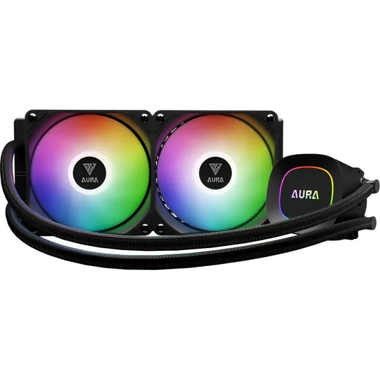 COOLER LIQUID GAMDIAS AURA GL240 LITE ARGB 240MM PWM/3FAN/BLACK 1GTA.BR