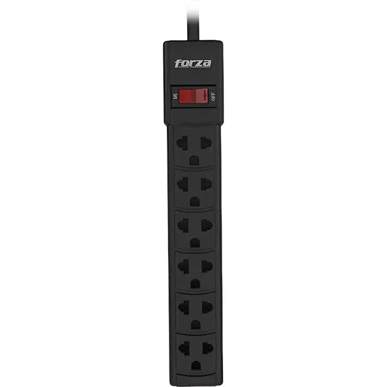 FILTRO DE ENERGÍA FORZA PS-001BI 6 TOMAS/1.5M BLACK Product