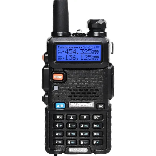 RADIO COMUNICADOR BAOFENG UV-5R DUAL BAND/5W/LCD/BLACK