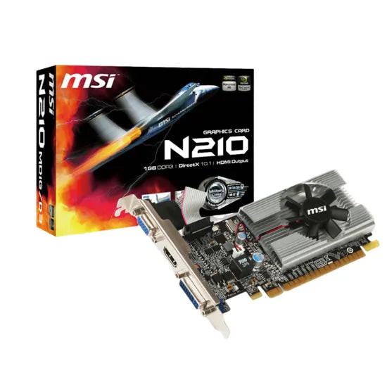 PLACA DE VIDEO MSI N210-MD1G/D3 1GB/DDR3/589MHZ/1FAN (912-V809-3634)