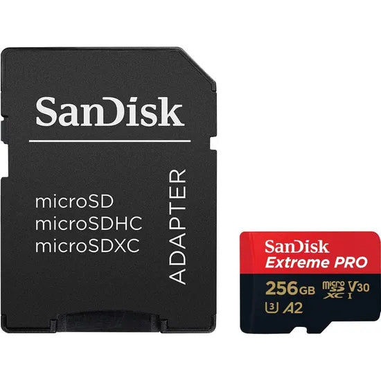 MICRO SD 256GB SANDISK EXTREME PRO 200-140MB U3 4K C/ADAP (SDSQXCD-256G-GN6MA) Product