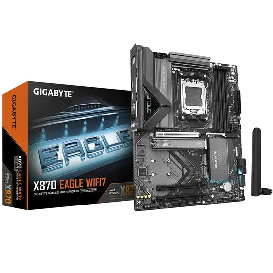 PLACA MADRE GIGABYTE X870 EAGLE WIFI7 /HDMI/DP/USB3.2/M.2/DDR5/ATX 3GTA.BR-PY