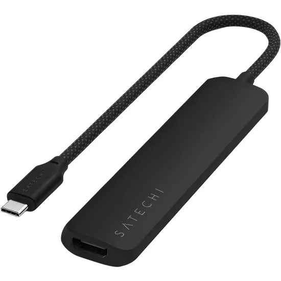 HUB USB-C 6-IN-1 SATECHI ST-P6SK USB-C/3USB-A/HDMI 4K/SD/MICRO SD/ETHERNET PD 100W BLACK