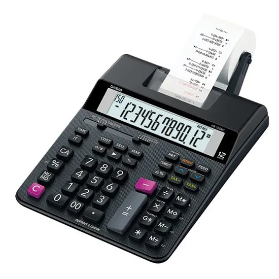 CALCULADORA C/ BOBINA CASIO HR-150RC-DC BLACK
