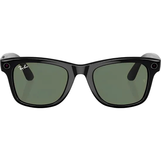 LENTE DE SOL RAY BAN META RW4008 WAYFARER SHINY BLACK G15 GREEN LARGE Product