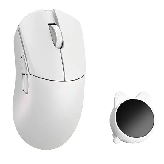 MOUSE WIRELESS WLMOUSE HUAN 8K 48G/PAW3950HS/OMRON OPTICALS/8K SCREEN DONGLE/WHITE