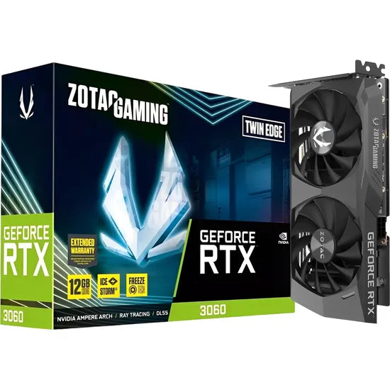 VGA ZOTAC RTX3060 TWIN EDGE 12GB/GDDR6/1777MHZ/2FAN ZT-A30600E-10M Product