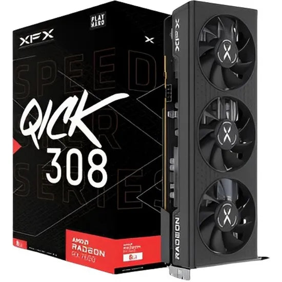 VGA XFX SPEEDSTER QICK 308 RX7600 BLACK EDITION 8GB/GDDR6/2755MHZ/3FAN Product