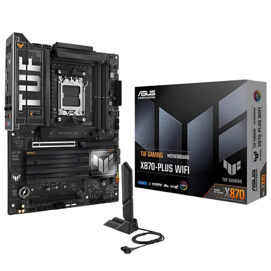 PLACA MADRE ASUS AM5 TUF GAMING X870-PLUS WIFI IA/HDMI/USB3.2/4XM.2/DDR5/ATX Product