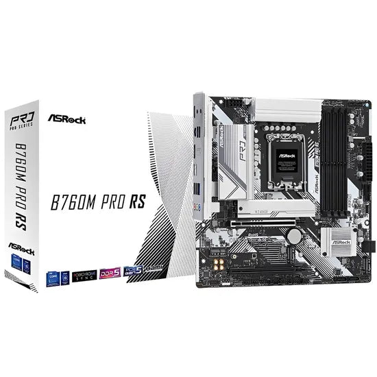 PLACA MADRE ASROCK 1700 B760M PRO RS HDMI/DP/USB3.2/M.2/DDR5/MATX Product