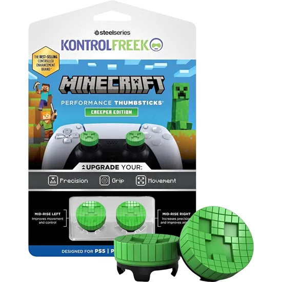 GRIP JOYSTICK KONTROLFREEK 2200-PS5 MINECRAFT CREEPER KIT PS5