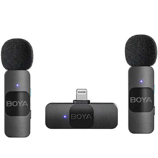 MICROFONO BOYA BY-V2 WIRELESS LIGHTNING (2TX+1RX)