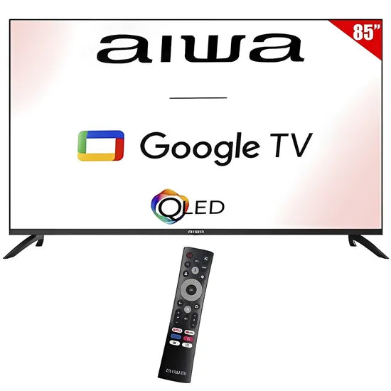 TV SMART 85"" AIWA AW85B4QFG 4K/DIG/HDMI/USB QLED GOOGLE TV