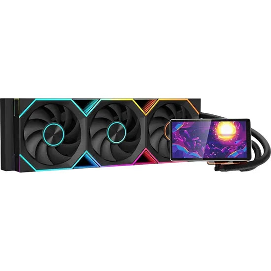 COOLER LIQUID JUNGLE LEOPARD PF 360 ARGB C/PANTALLA MAGNETIC LCD 5.5"" IPS/3FAN/BLACK Product
