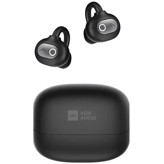 AURICULAR AGM OPEN BUDS 1 OPEN-EAR/BT/TOUCH/ANC/MIC/IPX4/LED BLACK