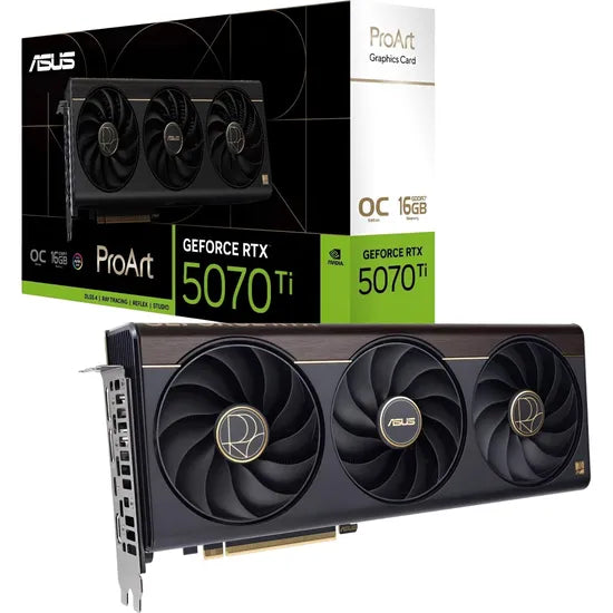 PLACA DE VIDEO ASUS RTX5070 TI PROART OC 16GB/GDDR7/2527MHZ/3FAN Product