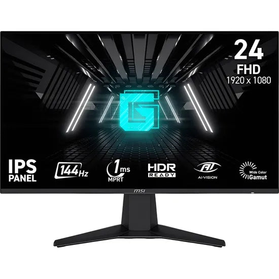 MONITOR 24"" MSI G242LW/CGZ FHD/144HZ/1MS/FREESYNC/8B/81%/FSYNC/DP/HDMI
