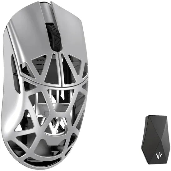 MOUSE WIRELESS MAGNESIUM WLMOUSE BEAST X MAX 8K/PAW3950HS/OMRON/SOLID SIDES/METALLIC SLV