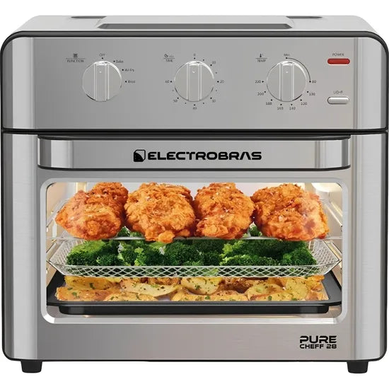 HORNO ELECTRICO & AIR FRYER ELECTROBRAS EBHAF-28 2200W/28L/LUZ INTERNA/TOUCH 220V