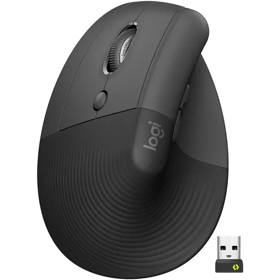 MOUSE WIRELESS BT+2.4G LOGITECH VERTICAL LIFT LEFT GRAPHITE 910-006467 Product