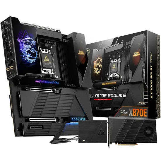 PLACA MADRE MSI AM5 MEG X870E GODLIKE LCD/2TYPE-C DP/USB3.2/7M.2/DDR5/E-ATX Product