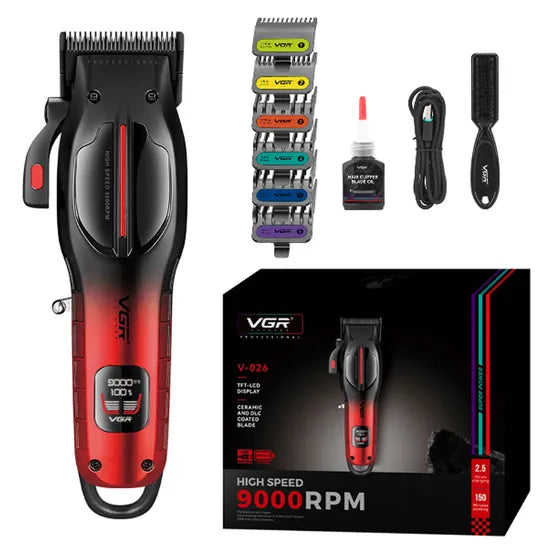 CORTA PELO VGR V-026 RECARGABLE RED Product
