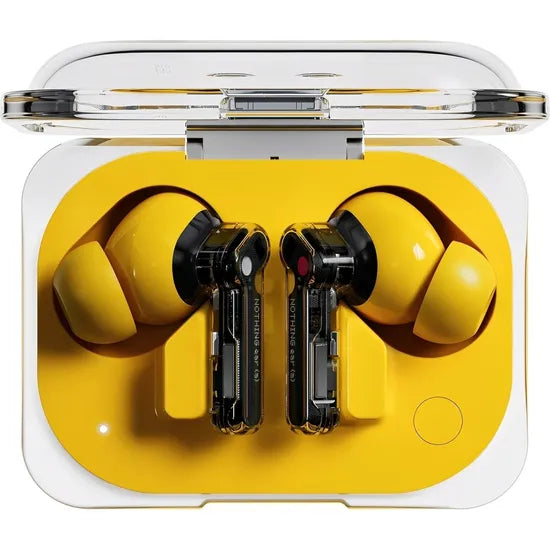AURICULAR WIRELESS NOTHING EAR (A) ANC/6MICS/IP54/TRANSP YELLOW