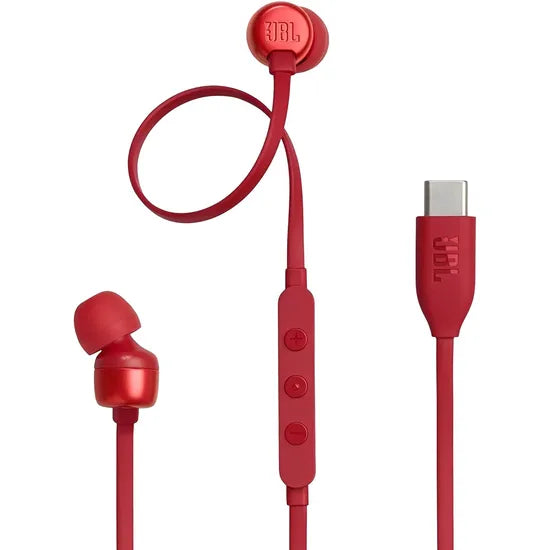 AURICULAR JBL T310 USB-C RED