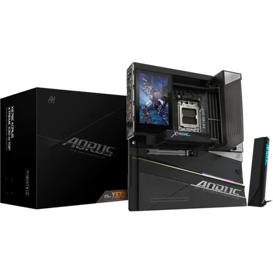 PLACA MADRE GIGABYTE AM5 X870E AORUS XTREME X3D AI TOP LCD EDGE HDMI/USB3.2/4M.2/DDR5/ATX Product