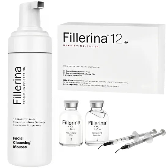 FILLERINA N`4 12HA KIT 2 AMPOLLAS + MOUSSE LIMPIEZA FACIAL 150ML Product