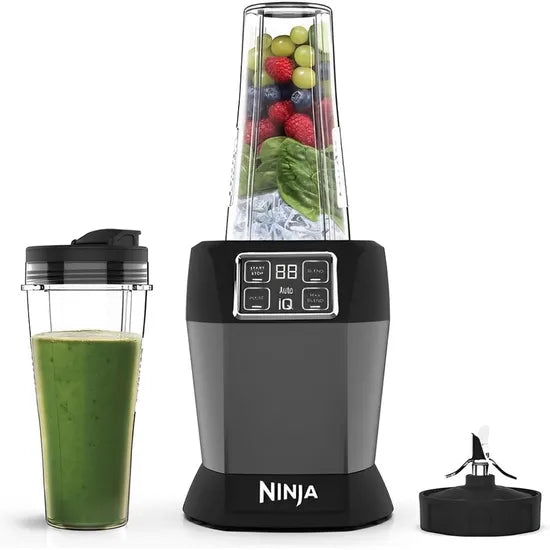 LICUADORA NINJA BN495EU AUTO-IQ 1000W/2VASOS 700ML/BLACK 220V
