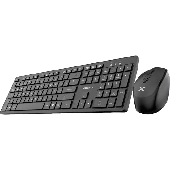 KIT TECLADO+MOUSE WIRELESS XION XI-KBCOMBOW2 BLACK ESPAÑOL