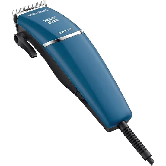 CORTA PELO MONDIAL CR-10-BI PRATIC STYLE - BIVOLT BLUE