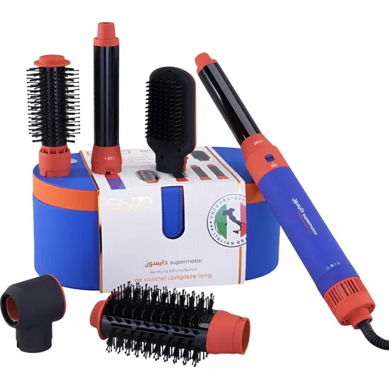 MODELADOR DE PELO ENZO 6-EN-1 EN-4133-3 1500W ROYAL/BLUE 220V