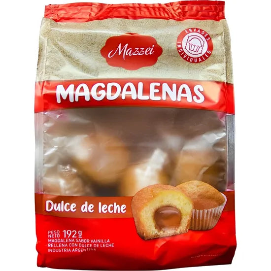 MAGDALENAS MAZZEI DULCE DE LECHE 12X192GR Product