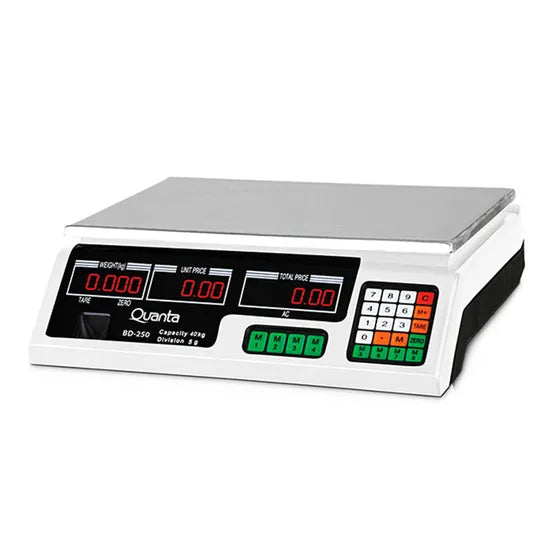 BALANZA DIGITAL COMERCIAL QUANTA QTBD250 40KG/LED WHITE Product