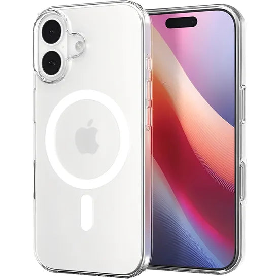 CASE SPIGEN IPHONE 17 CRYSTAL HYBRID MAG FIT CLEAR WHITE ACS09649