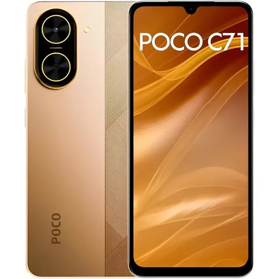 CELULAR XIAOMI POCO C71 DUAL 128GB/4GB RAM GOLD