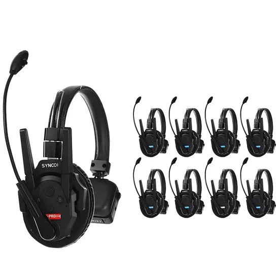 AURICULAR INTERCOM SYNCO XTALK XPRO 9 - 9 PERSON - 2.4 GHZ - 500M