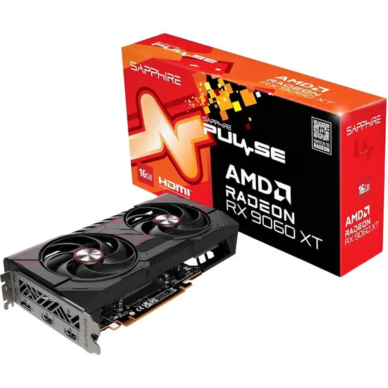 PLACA DE VIDEO SAPPHIRE RADEON RX9060 XT GAMING PULSE OC 16GB/GDDR6/3290MHZ/2FAN 11350-03-20G Product
