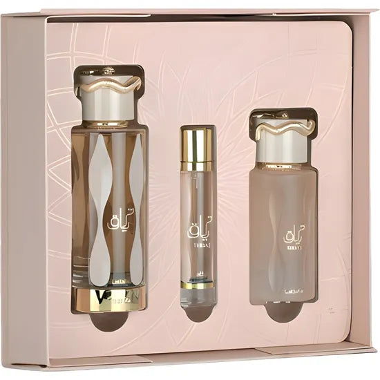 KIT PERF LATTAFA TERIAQ 100ML + MINI 12ML + HAIRMIST 50ML - FEMENINO Product