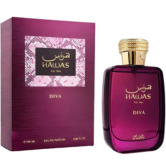 PERFUME  RASASI HAWAS DIVA EDP 100ML - FEMENINO