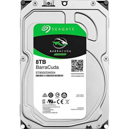 DISCO DURO 8TB INT 3.5"" SATA3 SEAGATE BARRACUDA 256MB 5400RPM ST8000DM004 5400RPM